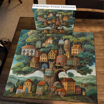 Fantasy Tree House House puzzle 1000 pezzi